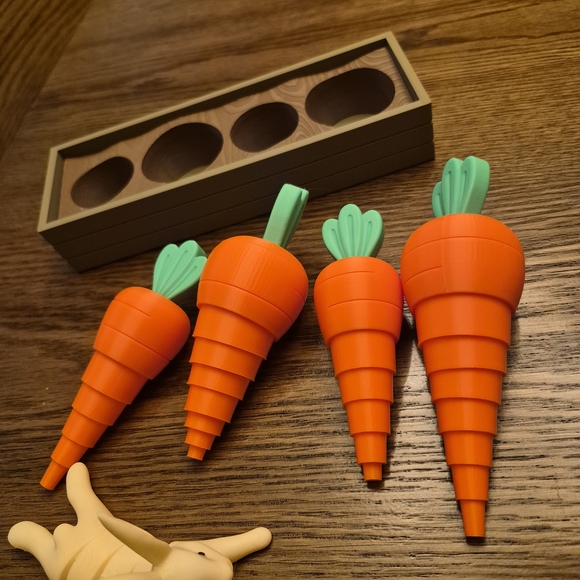 Fidget Toy Set Collapsible Carrots Garden - Picture 5 of 6